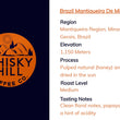 Load image into Gallery viewer, Region: Mantiqueria Region, Minas Gerais, Brazil  Elevation: 1 150m  Process: Pulped natural (honey) and dried in the sun  Roast Level: Medium  ﻿Tasting Notes:﻿ Clean floral notes, papaya, and a hint of acidity
