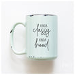 Load image into Gallery viewer, KINDA CLASSY KINDA HOOD - MUG - PRAIRIE CHICK PRINTS
