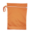 Load image into Gallery viewer, These bags are for storing dirty diapers until laundry day. They go right into the washing machine with the diapers. Wet bag in "just peachy" orange/yellow
