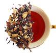 Load image into Gallery viewer, Peach Passion is a tisane, meaning it’s a fruit infusion. Peach takes the leading role and is back up with notes of apples, and hibiscus turns the cup into the vibrant red color.
