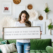 Load image into Gallery viewer, A House Is Made Of Walls And Beams (12x36) Wooden Sign - William Rae Designs
