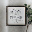 Load image into Gallery viewer, The Mountains Are Calling (13x13) Wooden Sign - William Rae Designs
