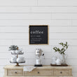 Load image into Gallery viewer, Coffee Noun (13x13) Wooden Sign - William Rae Designs

