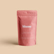 Load image into Gallery viewer, A 100g bag of Beetroot Blume blend can make approximately 30 lattes.
