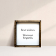 Load image into Gallery viewer, Best Wishes  (7x7) Wooden Sign - William Rae Designs
