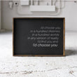 Load image into Gallery viewer, I'd Choose You (18x24) Wooden Sign - William Rae Designs
