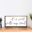Load image into Gallery viewer, It Is Well With My Soul (12x24) Wooden Sign - William Rae Designs
