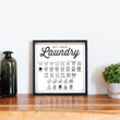 Load image into Gallery viewer, Laundry Symbols (13x13) Wooden Sign - William Rae Designs

