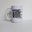 Load image into Gallery viewer, Mom Is / 15oz Mug - All Decked Out
