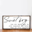Load image into Gallery viewer, Sweet Boy (12x24) Wooden Sign - William Rae Designs

